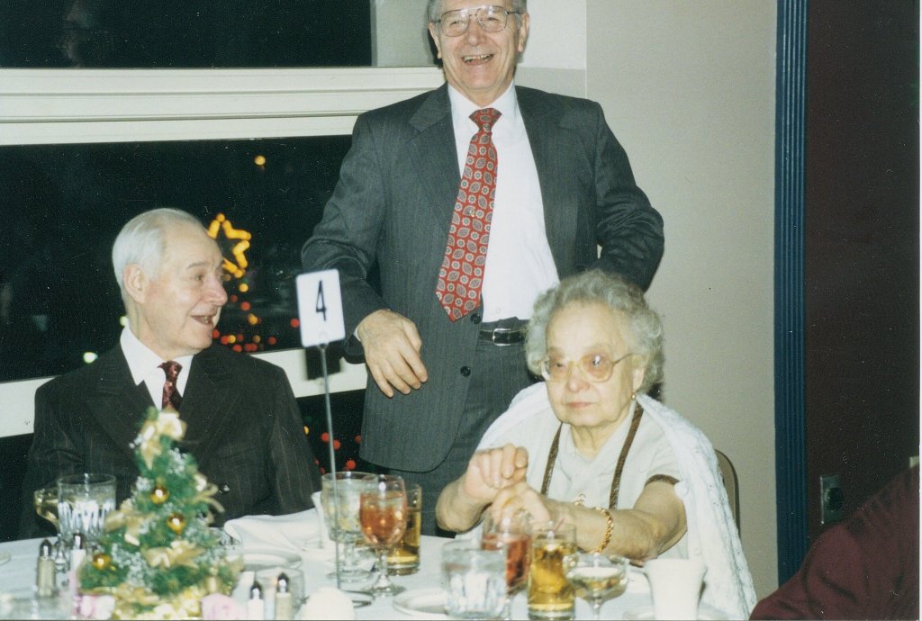 Don't they look happy? My grandparents at our wedding, with my Uncle Mario (standing). Exemplified success without needless luxury.