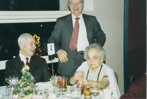 Don't they look happy? My grandparents at our wedding, with my Uncle Mario (standing). Exemplified success without needless luxury.