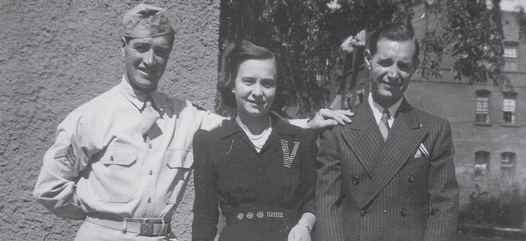 World War II veteran Dominick DeGiorgio, on the left, with his brother and sister in law: my grandparents